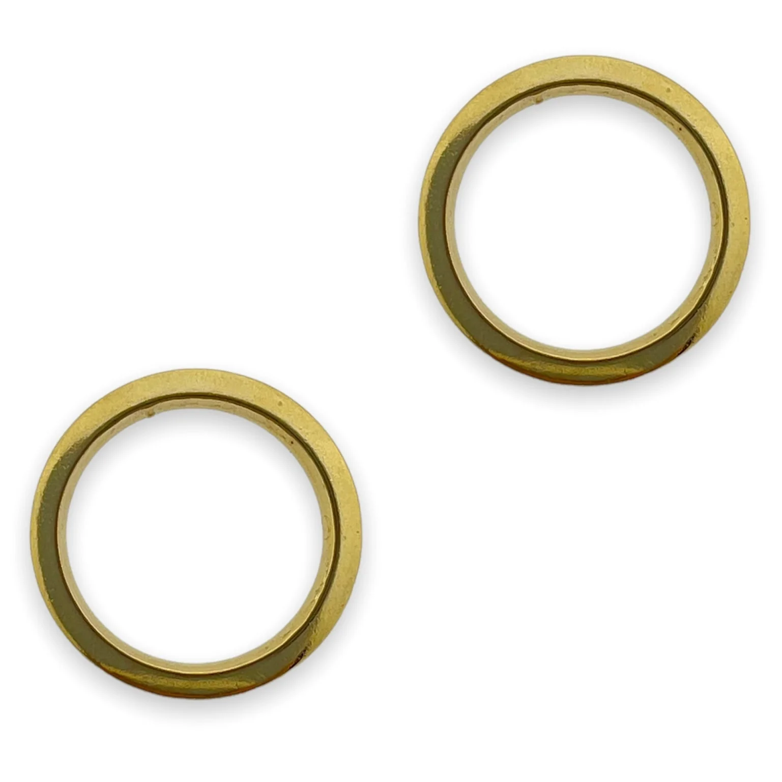 Gladde ring goud Stainless Steel 10x1mm - per stuk