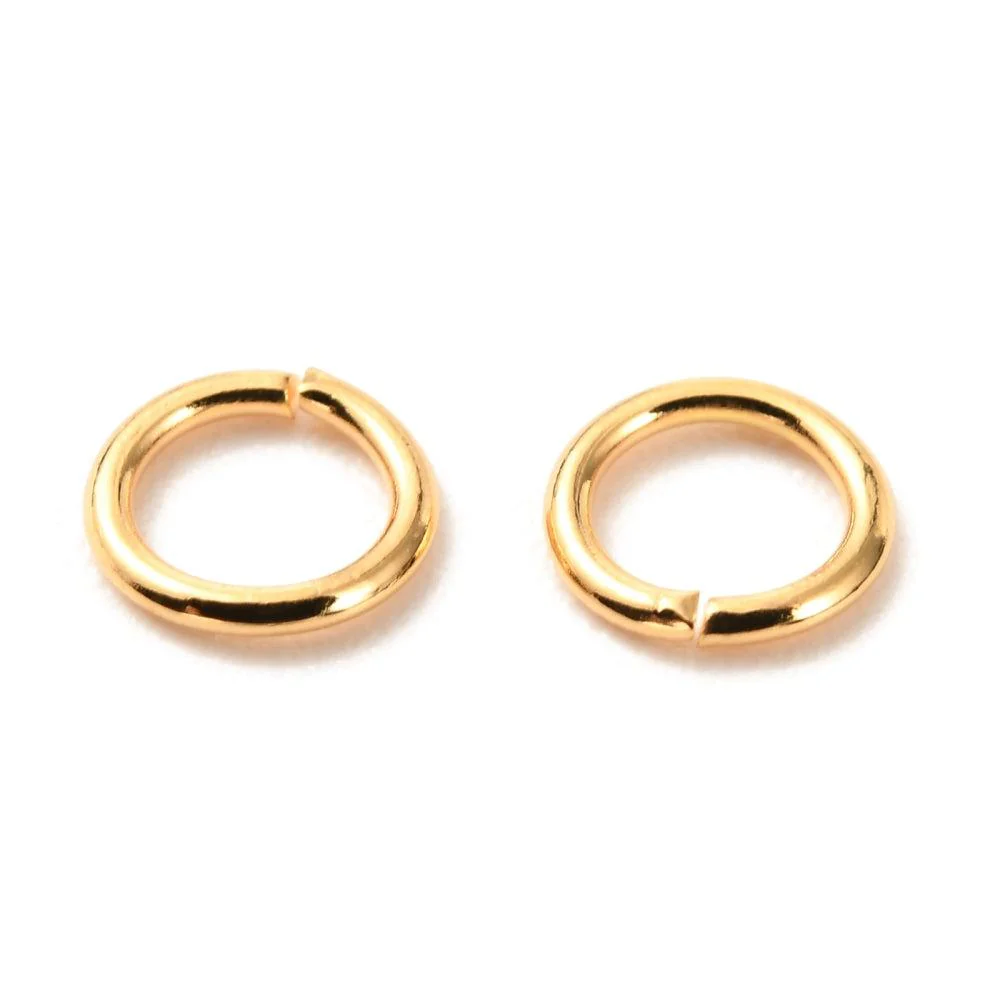 Ringetjes 18kr gold plated 4,5x0,7mm goud- 18 stuks - Image 2