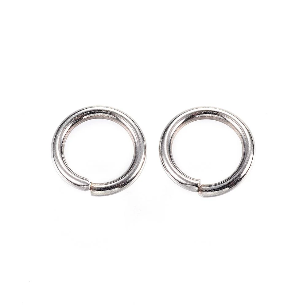 Ringetjes RVS zilver 4x0,8mm- per 40 stuks