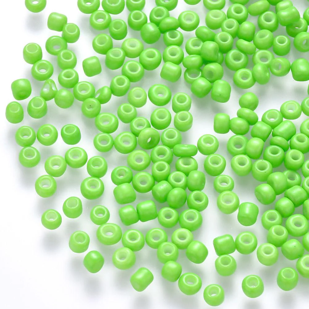 Rocailles groen 8/0 (3mm)- 10 gram
