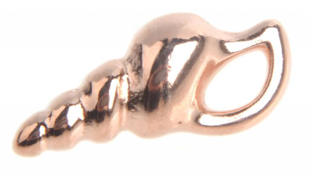 Bedel schelp mini Rosegoud DQ 12mm