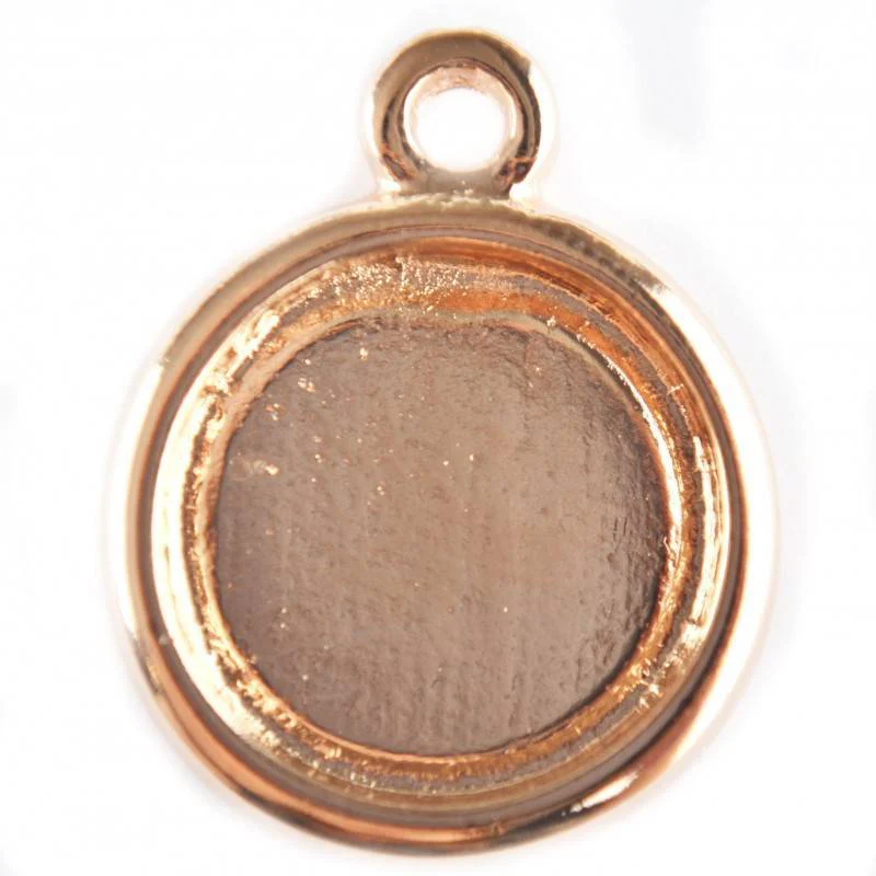 Cabochon setting 35mm rosé goud DQ