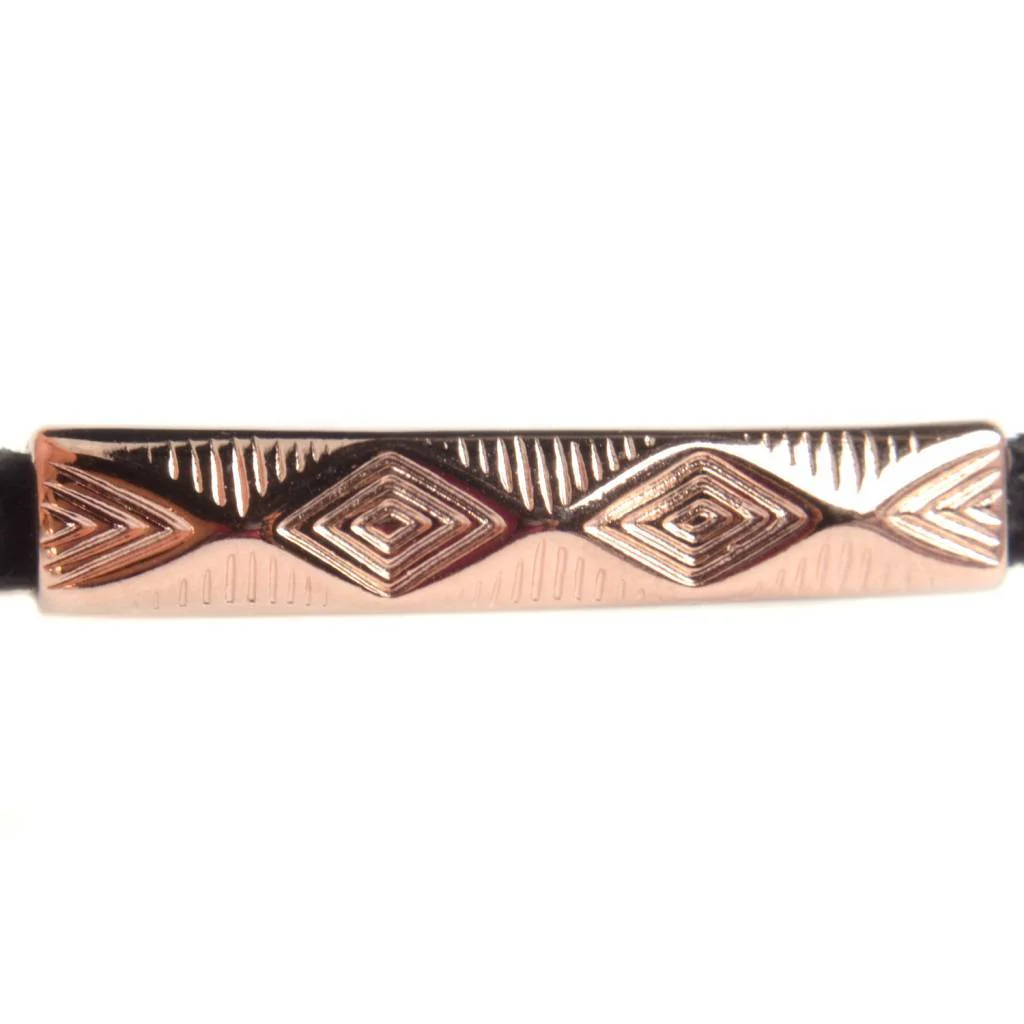 Leerschuiver aztec Ø5x2.5mm Rosegoud DQ