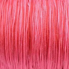 Nylon koord Flamingo pink 0.8mm - 5 meter
