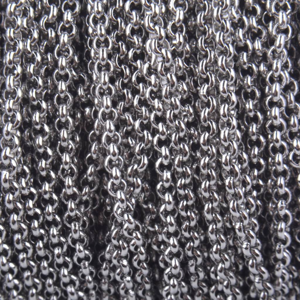 Jasseron RVS ronde schakel 2x0,8mm - prijs per 10cm - Image 2