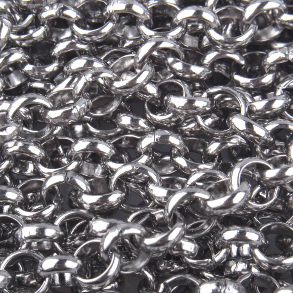 Jasseron RVS ronde schakel 6x2mm - prijs per 10cm
