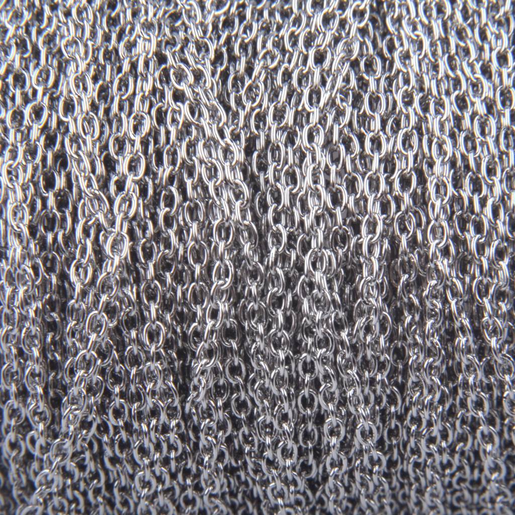 Schakelketting RVS ovaal schakel 1,5x1mm - prijs per 10cm - Image 2