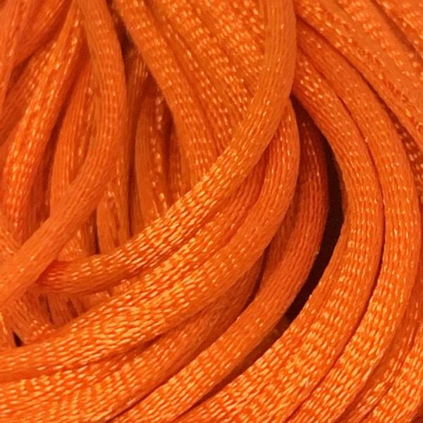 Satijn koord 1mm Dark orange - 4 meter