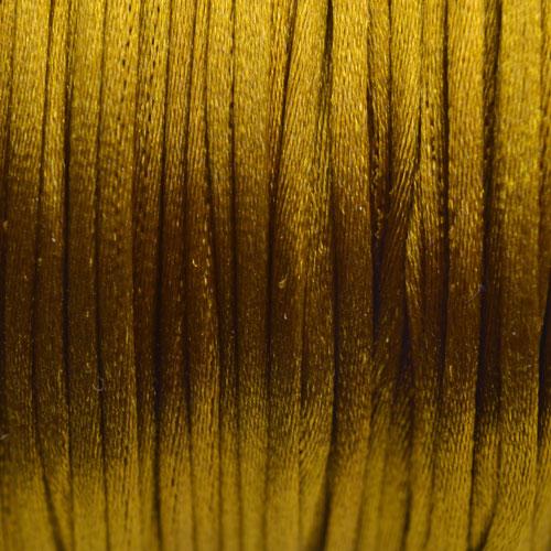 Satijn koord 1mm Goud bruin - 4 meter