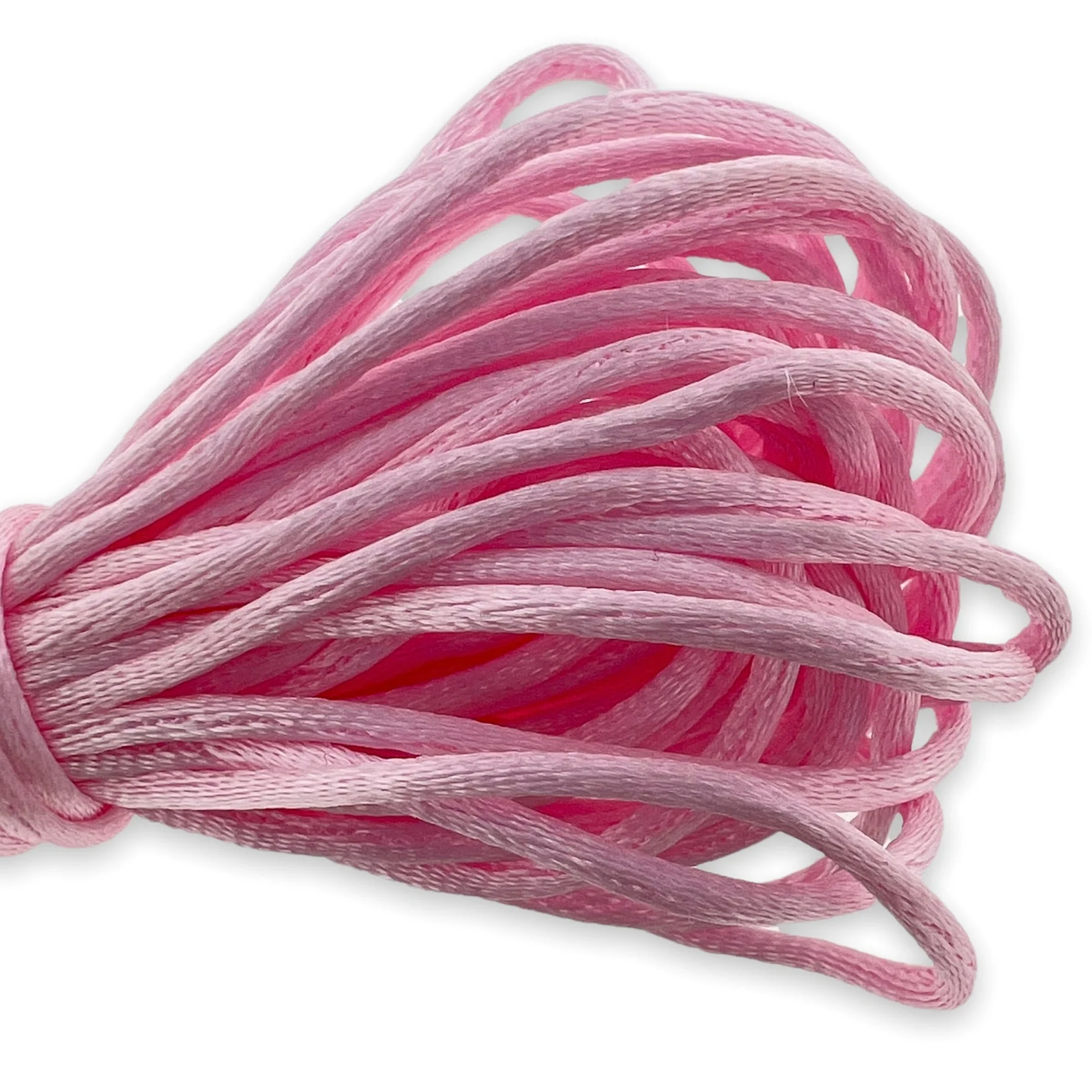 Satijn koord 1mm licht roze - 4 meter - Image 2