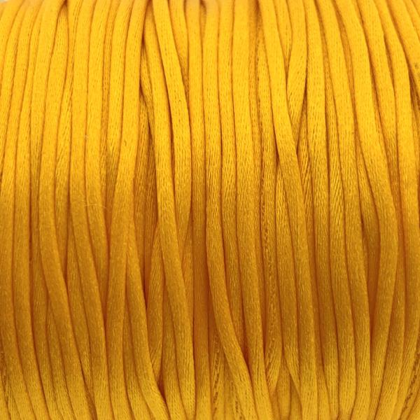 Satijn koord 1mm Orange - 4 meter