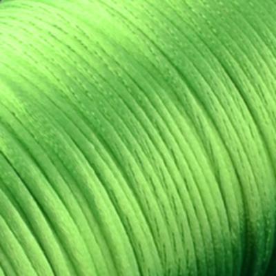 Satijn koord 2mm Fel groen - 3 meter