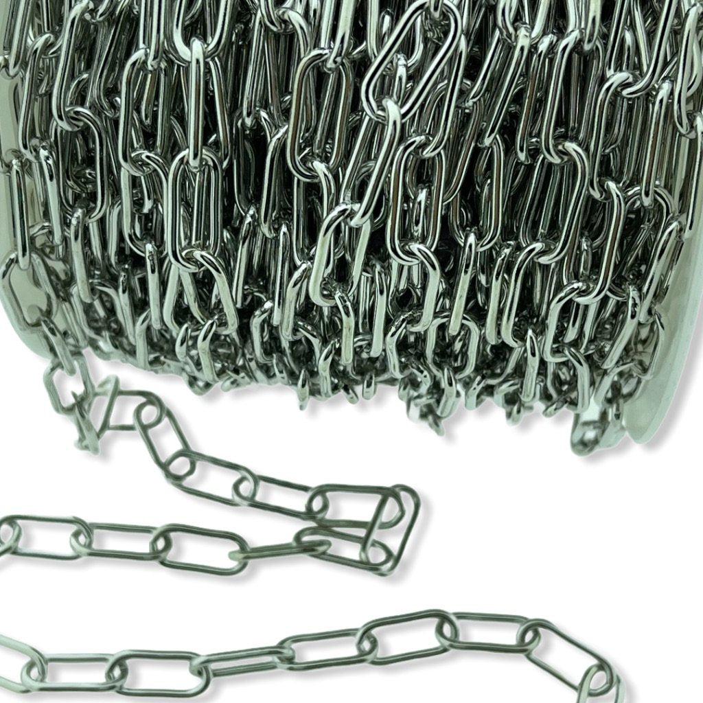 Schakelketting ovaal zilver 16x7mm - prijs per 50cm - Image 2