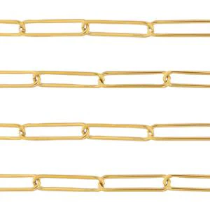 Schakelketting RVS goud 21x6mm - prijs per 19cm