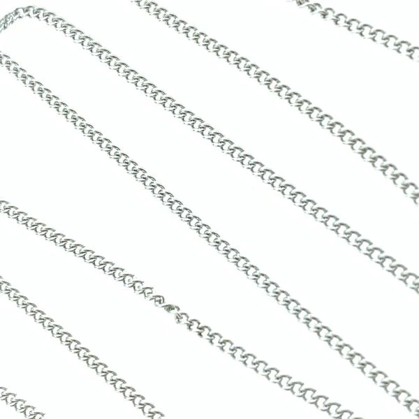 Schakelketting RVS platte schakel 1x0.8mm - prijs per 10cm