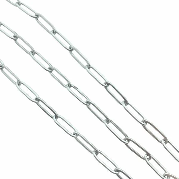 Schakelketting RVS rechthoek 12x4mm - prijs per 10cm