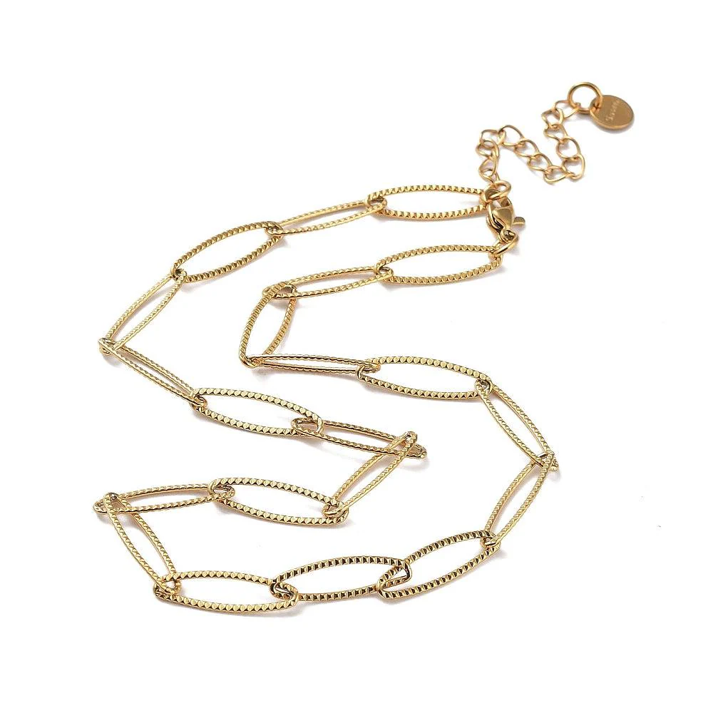 Schakelketting Stainless Steel #3 Ovaal 42-48cm - Image 2