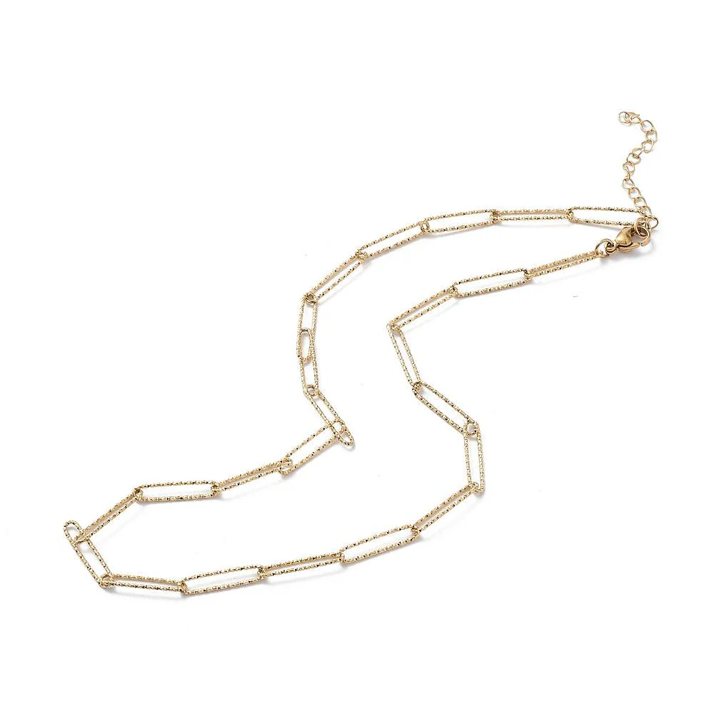 Schakelketting Stainless Steel #6 textuur 45cm - Image 2
