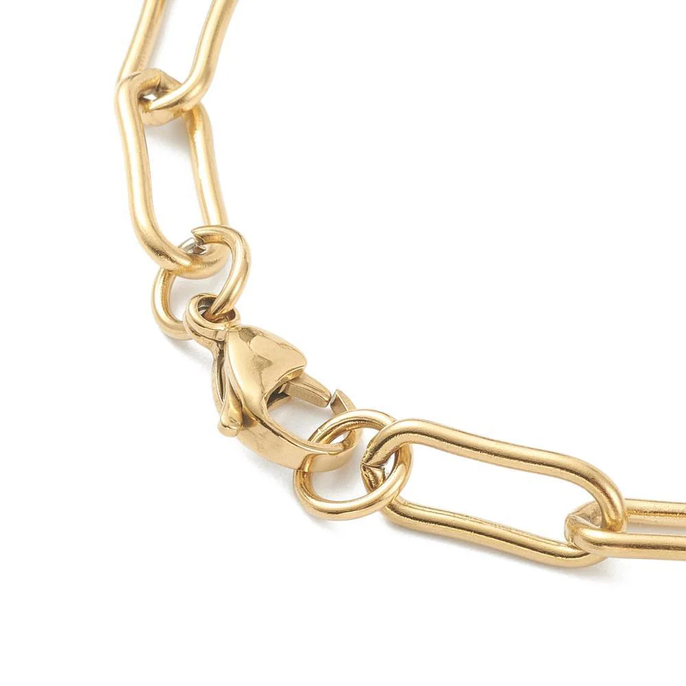Schakelketting Stainless Steel paperclip 45cm - per stuk - Image 3
