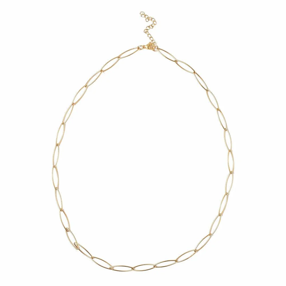 Schakelketting Stainless Steel paperclip 50-55cm - Image 2