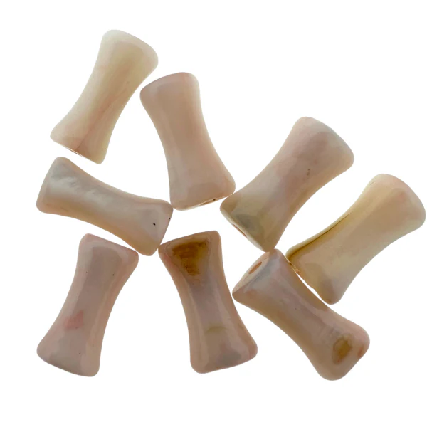 Schelp BambooStick Misty Rose 8x4,5mm - 8 stuks