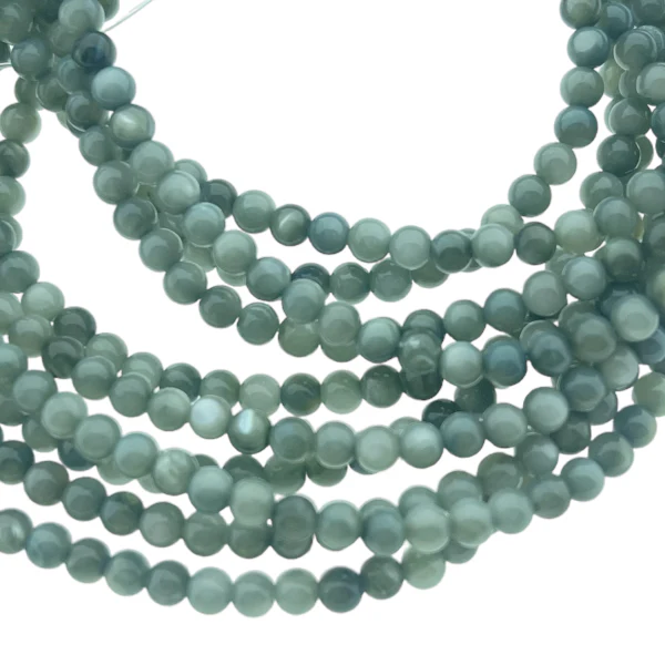 Schelp Parelmoer rond 2,5mm - Light sea green 40 stuks - Image 2