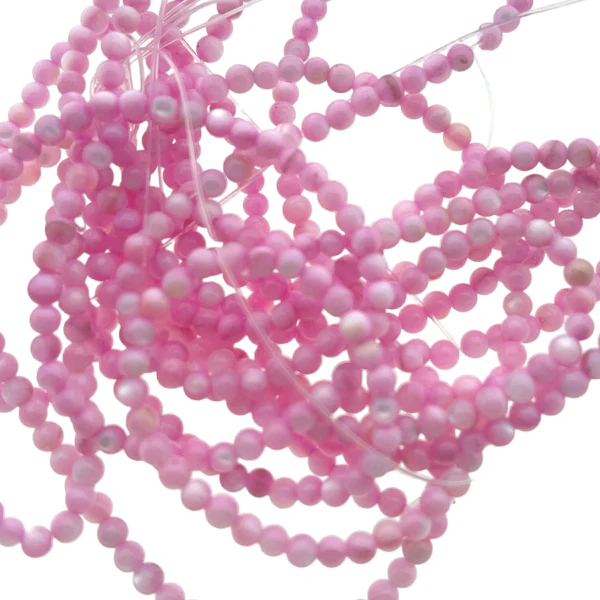 Schelp Parelmoer rond 2,5mm - Pearl Pink 40 stuks - Image 2