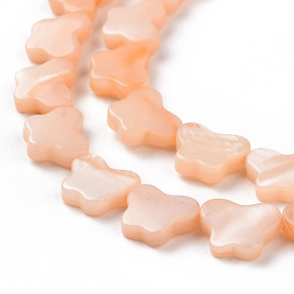 Schelp vlinder zalm 10x8mm - per stuk - Image 2