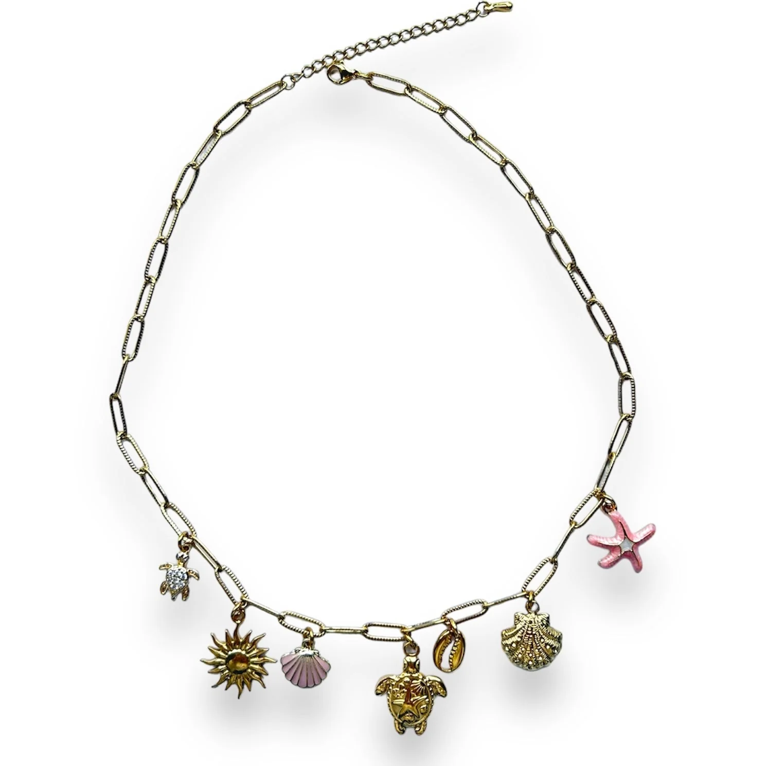 Schildpad roze ketting Stainless steel - Image 5