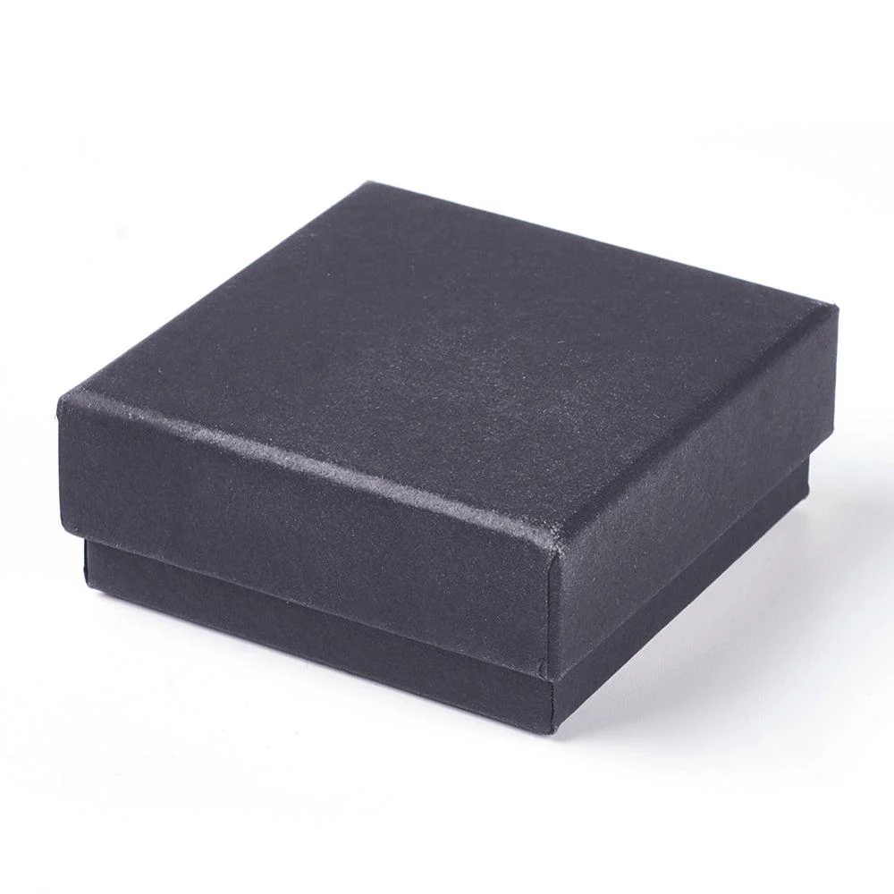 Sieradendoosje Kraft zwart 7x7x3cm - Image 3