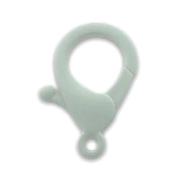 Sleutelhanger acryl wit 35x25mm - per stuk