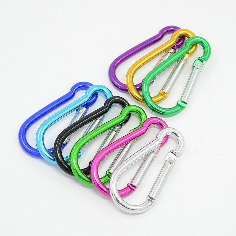 Sleutelhanger karabijn Multicolor 50x24x4mm- Per Stuk