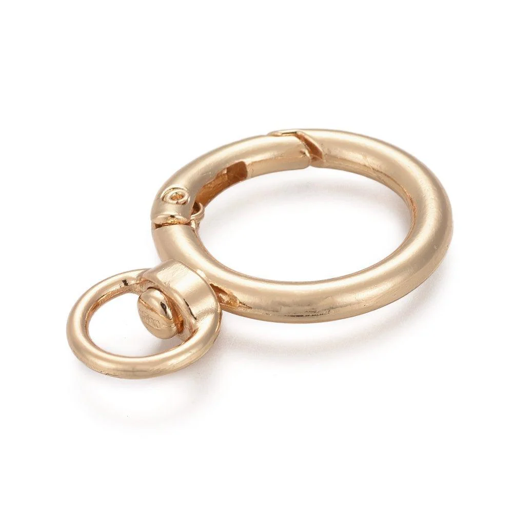 Sleutelhanger ring 40mm goud- per stuk - Image 2