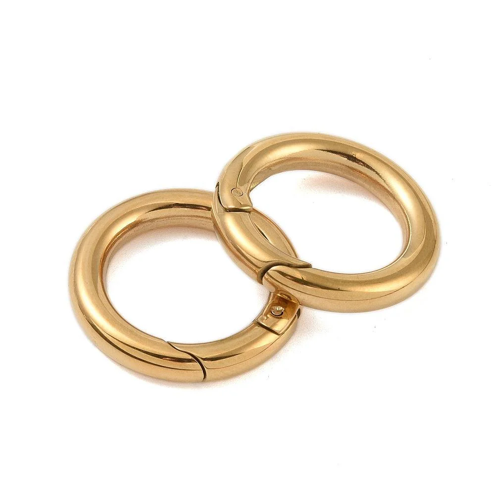 Sluiting Rond Premium RVS 24x4mm - Per Stuk