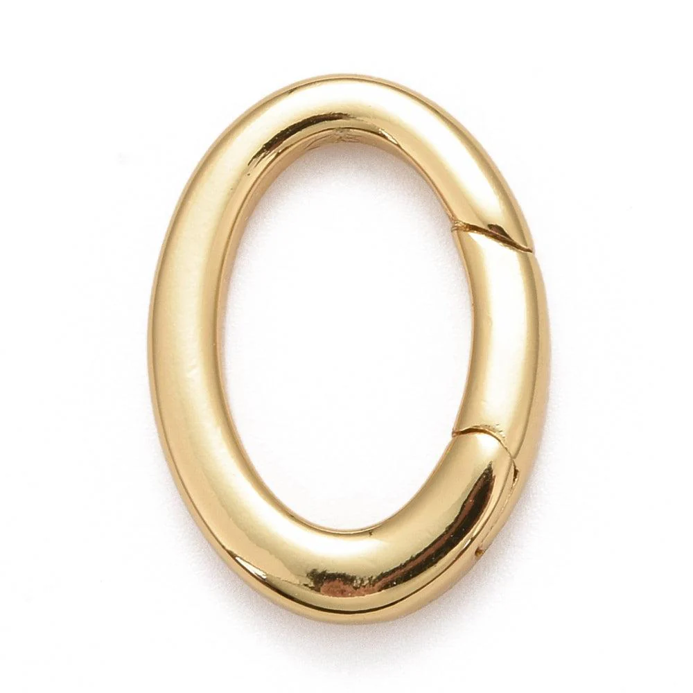 Slot ovaal 18K goud 18x13mm- per stuk