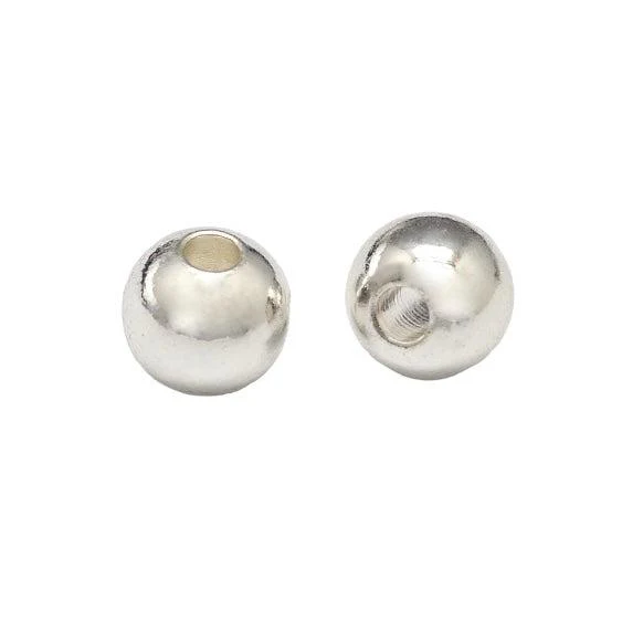 Spacer beads zilver 4mm - 10 stuks