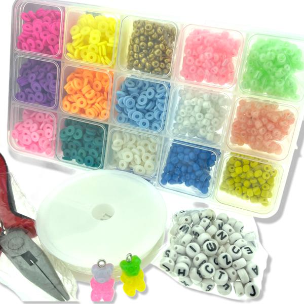Starters set met kralenbord, discs, fimo en meer - Image 2