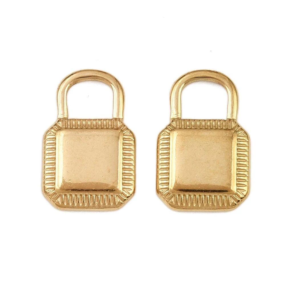 Bedel Slot Premium RVS met 18K Goud Plating 15,5mm – per stuk