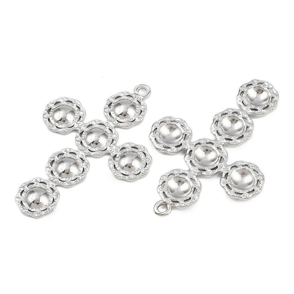 Bedel Kruis RVS Zilverkleur 47mm – per stuk - Image 2