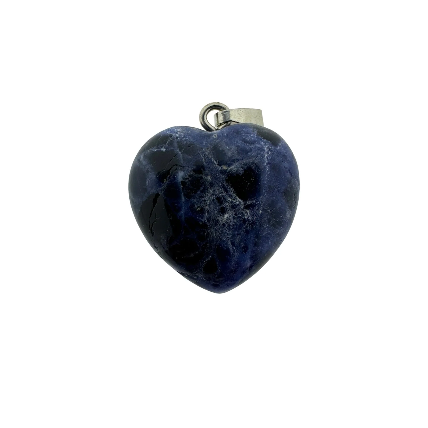 Natuursteen Heart 22x20mm Blauw