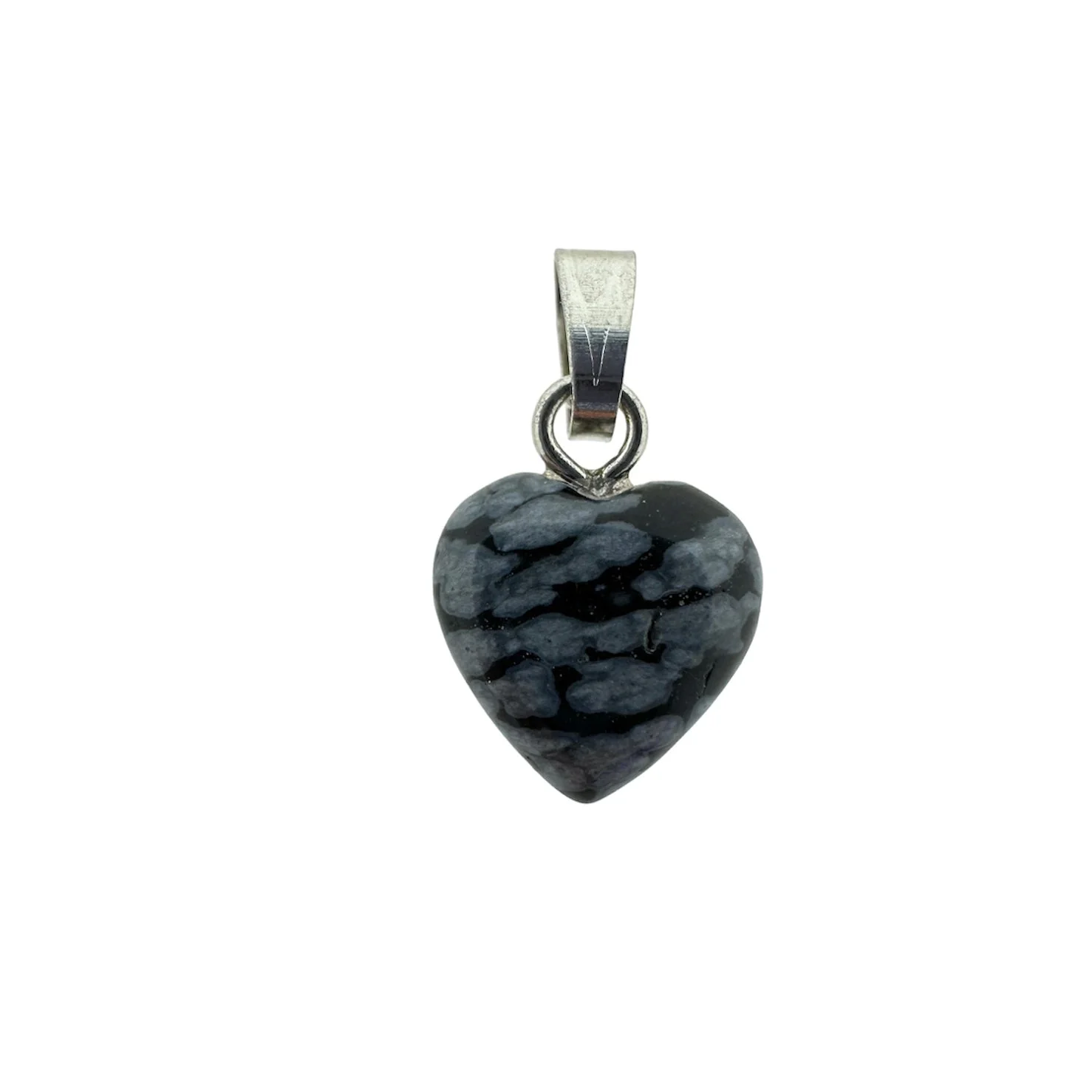 Natuursteen Heart 13x10mm Grijs