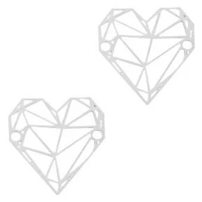 Tussenzetsel bohemian geometric zilver Zilver 20x19mm