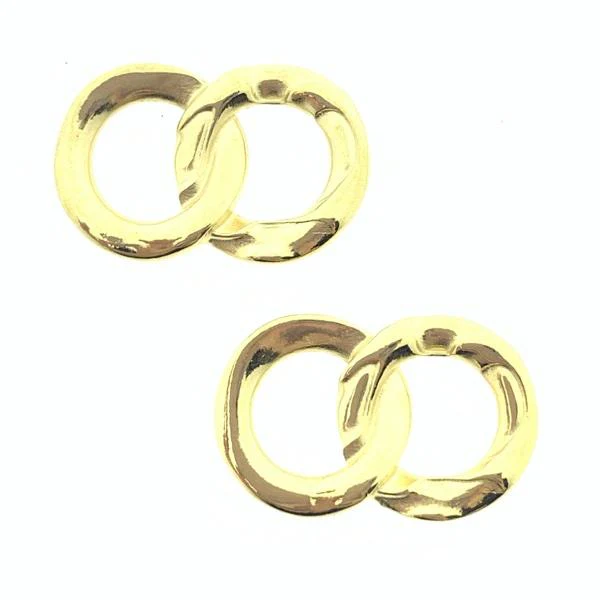 Tussenzetsel Chain rings Goud 24kr DQ 15x23mm