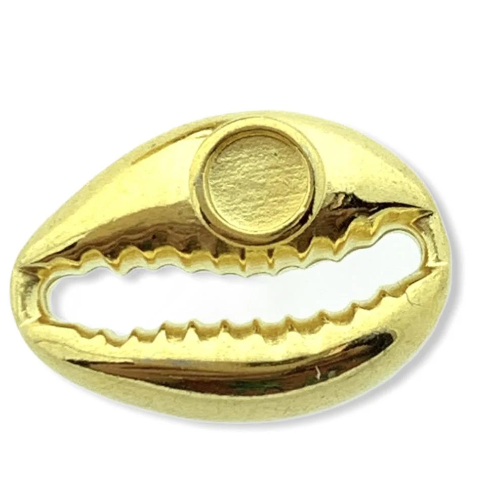 Tussenzetsel kauri ss16 Goud 24kr DQ 18x13mm