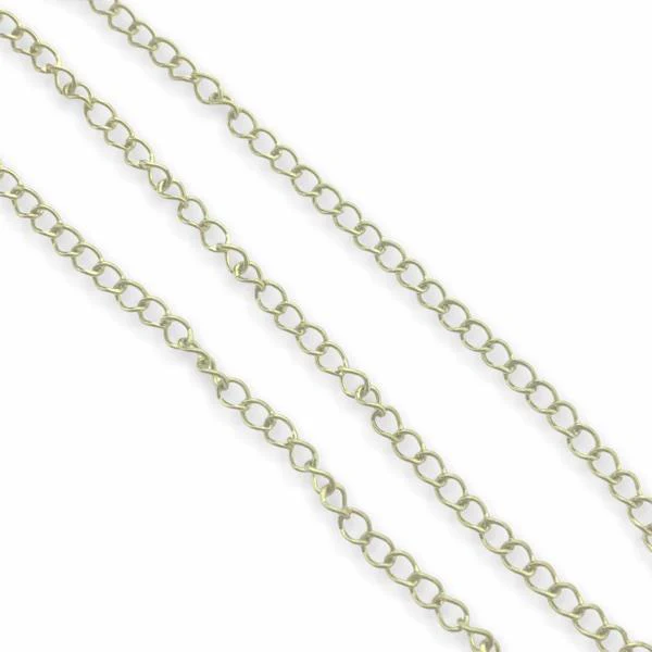 Verlengketting RVS goud 4x3mm - prijs per 10cm - Image 2
