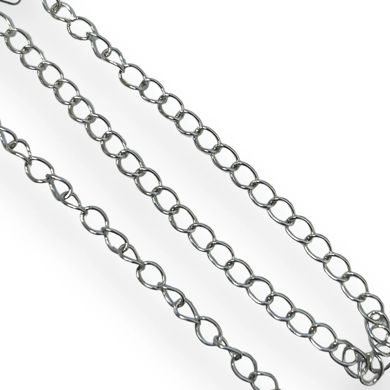 Verlengketting RVS zilver 5x4mm - prijs per 10cm