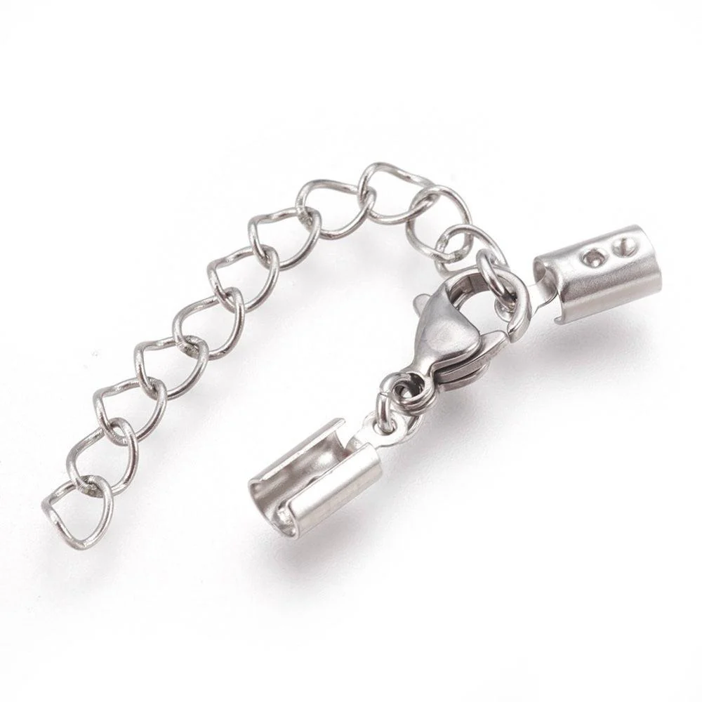 Verlengketting Set RVS Zilver 32mm - per set