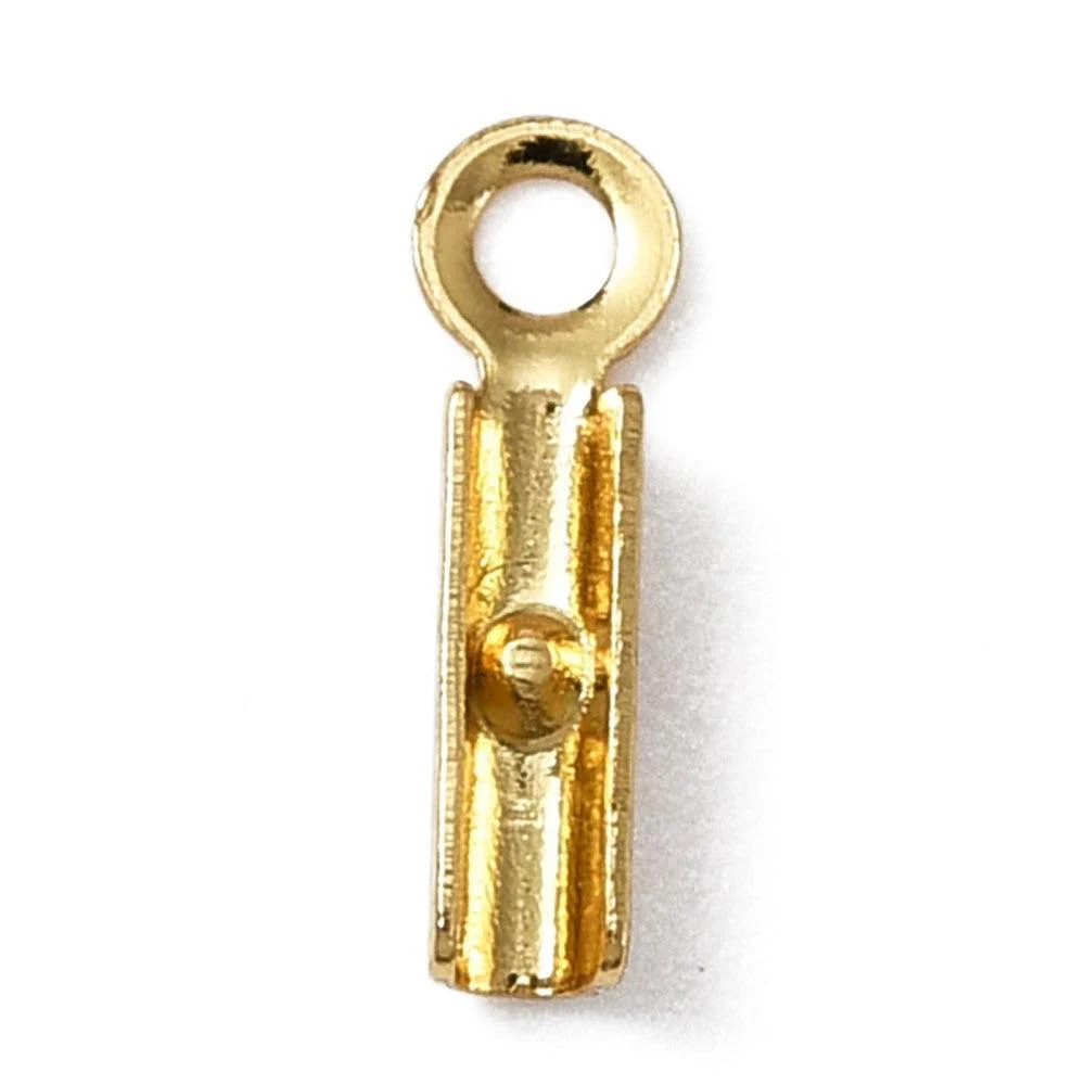 Veterklem RVS 18K gold plated 8x2mm - per 8 stuks - Image 2