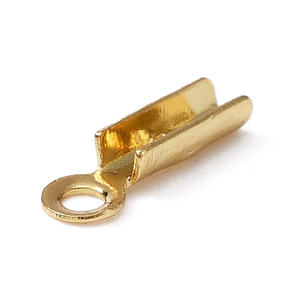 Veterklem RVS 18K gold plated 8x2mm - per 8 stuks - Image 3
