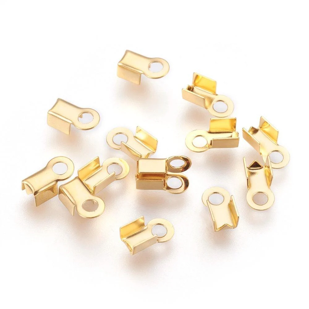Veterklemmetjes RVS goud 8mm- per 2 stuks - Image 2
